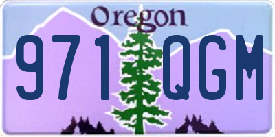 OR license plate 971QGM