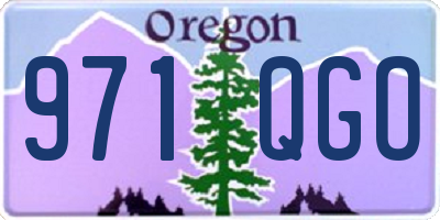 OR license plate 971QGO