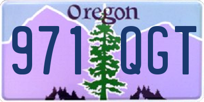 OR license plate 971QGT