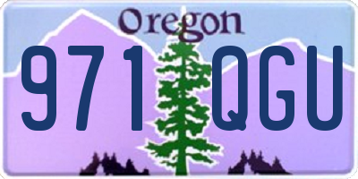 OR license plate 971QGU