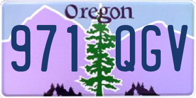 OR license plate 971QGV