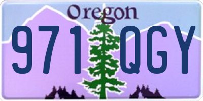 OR license plate 971QGY