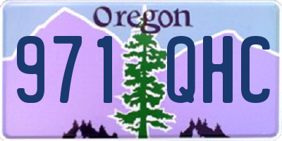 OR license plate 971QHC