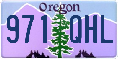 OR license plate 971QHL