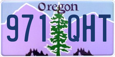 OR license plate 971QHT