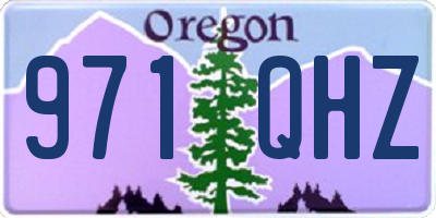 OR license plate 971QHZ
