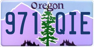 OR license plate 971QIE