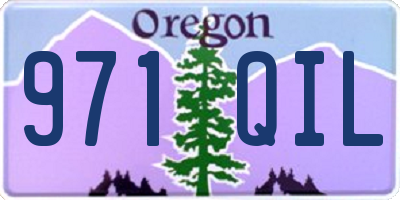 OR license plate 971QIL