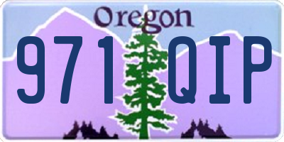 OR license plate 971QIP