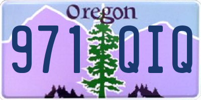 OR license plate 971QIQ