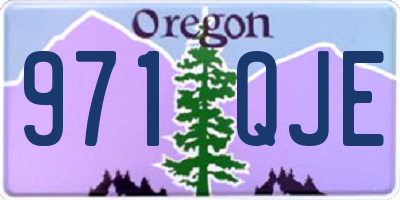 OR license plate 971QJE
