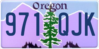 OR license plate 971QJK