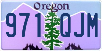 OR license plate 971QJM