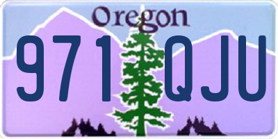 OR license plate 971QJU