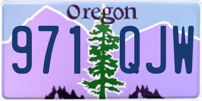 OR license plate 971QJW