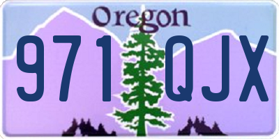 OR license plate 971QJX