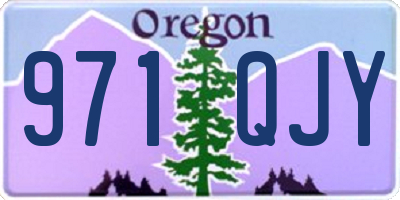 OR license plate 971QJY