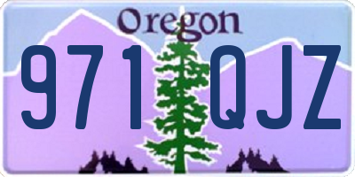 OR license plate 971QJZ