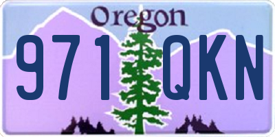 OR license plate 971QKN