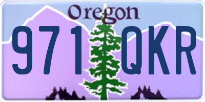 OR license plate 971QKR