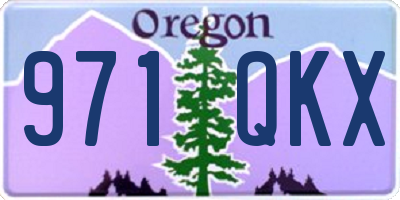 OR license plate 971QKX
