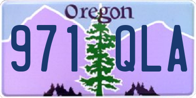 OR license plate 971QLA