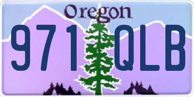 OR license plate 971QLB