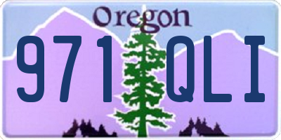 OR license plate 971QLI