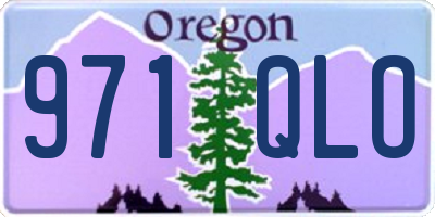 OR license plate 971QLO