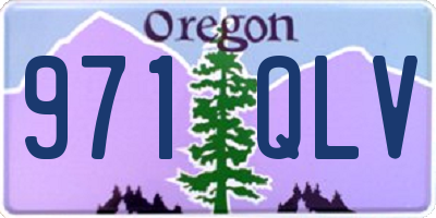 OR license plate 971QLV