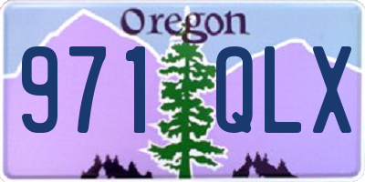 OR license plate 971QLX