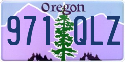 OR license plate 971QLZ