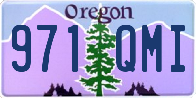 OR license plate 971QMI