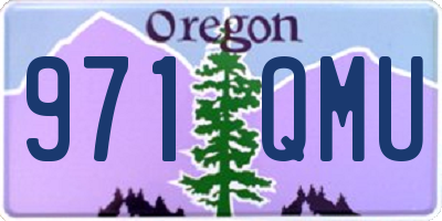 OR license plate 971QMU