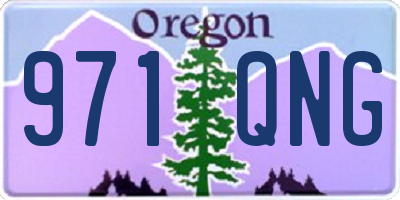 OR license plate 971QNG