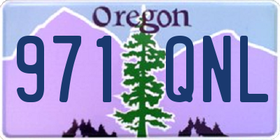 OR license plate 971QNL