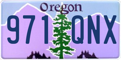 OR license plate 971QNX
