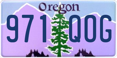 OR license plate 971QOG