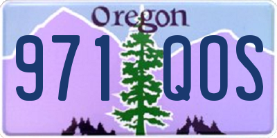OR license plate 971QOS