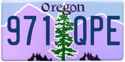 OR license plate 971QPE