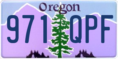 OR license plate 971QPF