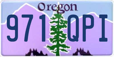 OR license plate 971QPI
