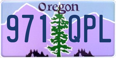 OR license plate 971QPL