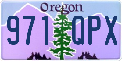 OR license plate 971QPX