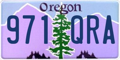 OR license plate 971QRA