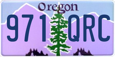 OR license plate 971QRC