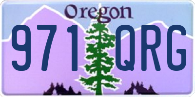 OR license plate 971QRG