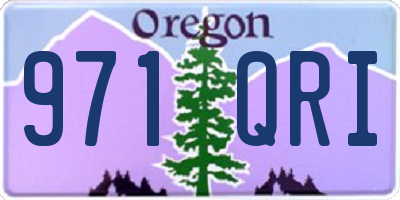 OR license plate 971QRI