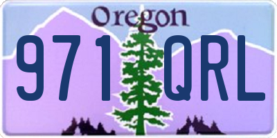 OR license plate 971QRL
