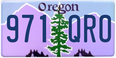 OR license plate 971QRO